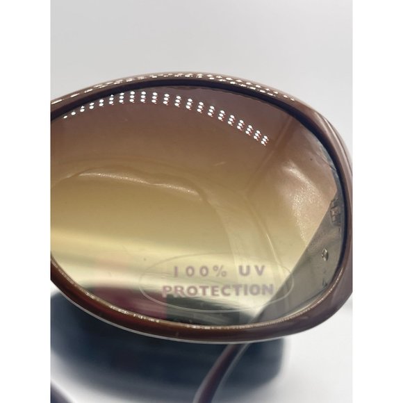 Loulou de la Falaise Lucite Sunglasses with Case and Cloth